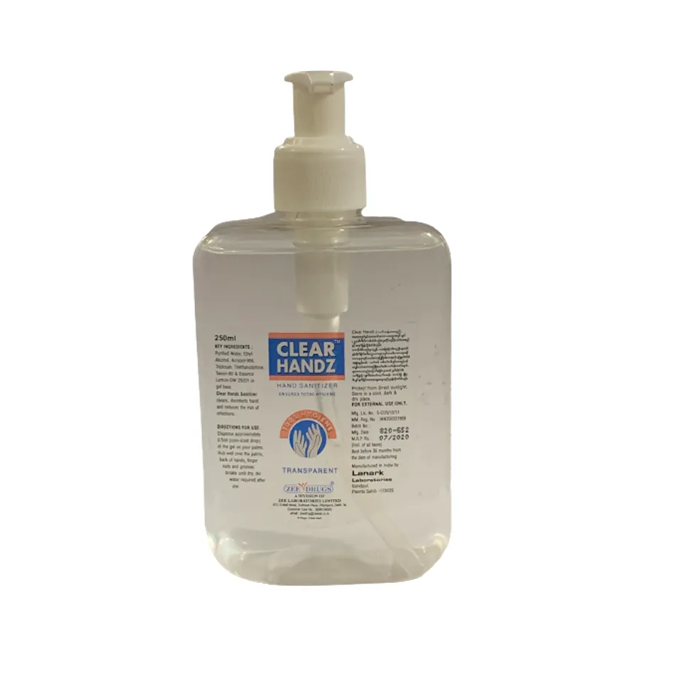 HandzGel 100ML Transparent packaging